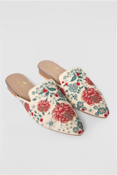 Desert Bloom Mules -Natural