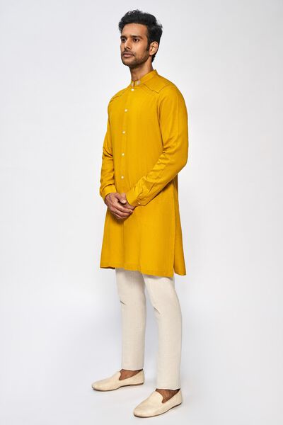 Garg Kurta - Mustard