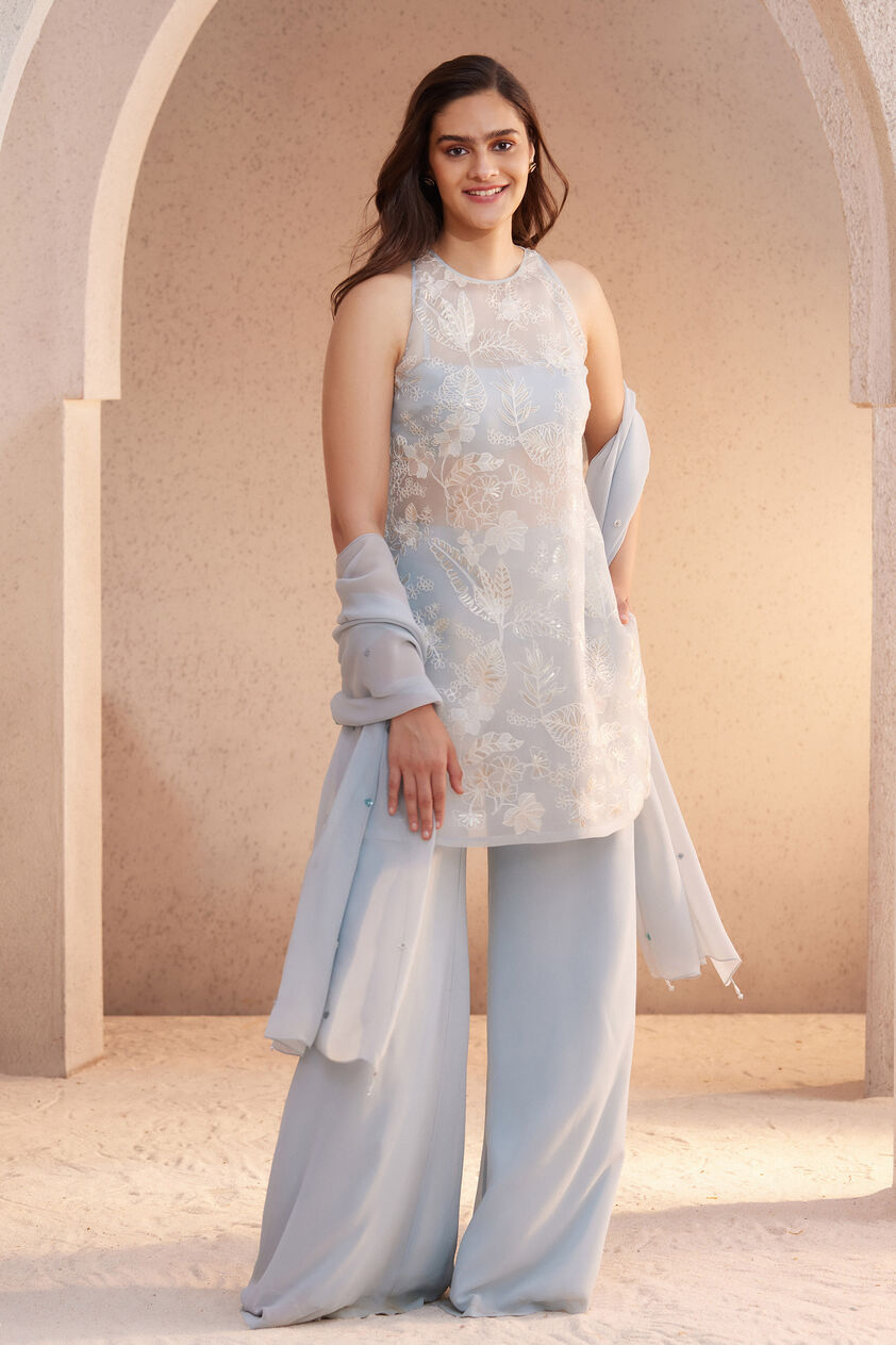 Asma Suit Set - Powder Blue, Powder Blue, image 1