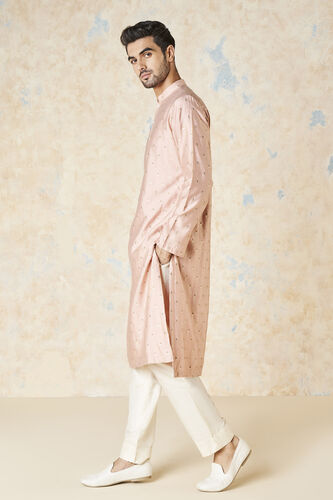Risay Silk Kurta - Pink, Pink, image 3