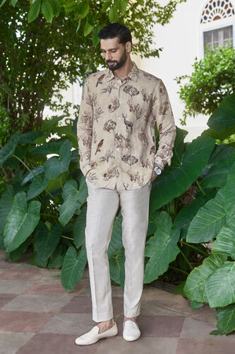 Parin Linen Shirt - Beige, Beige, image 1