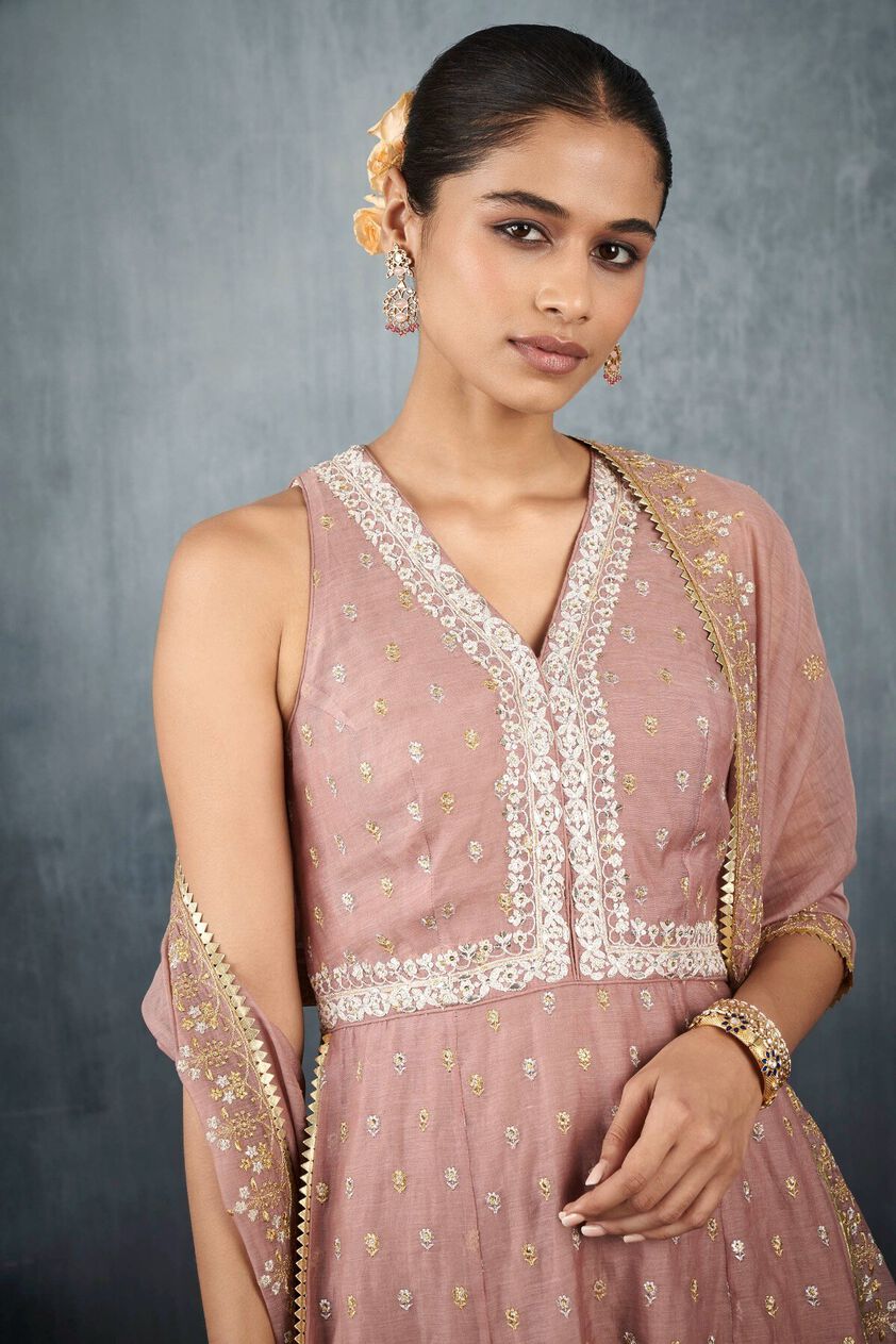 6 - Manini Kurta Set – Old Rose, image 6