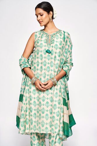 4 - Maushmi Kurta Set – Green, image 4
