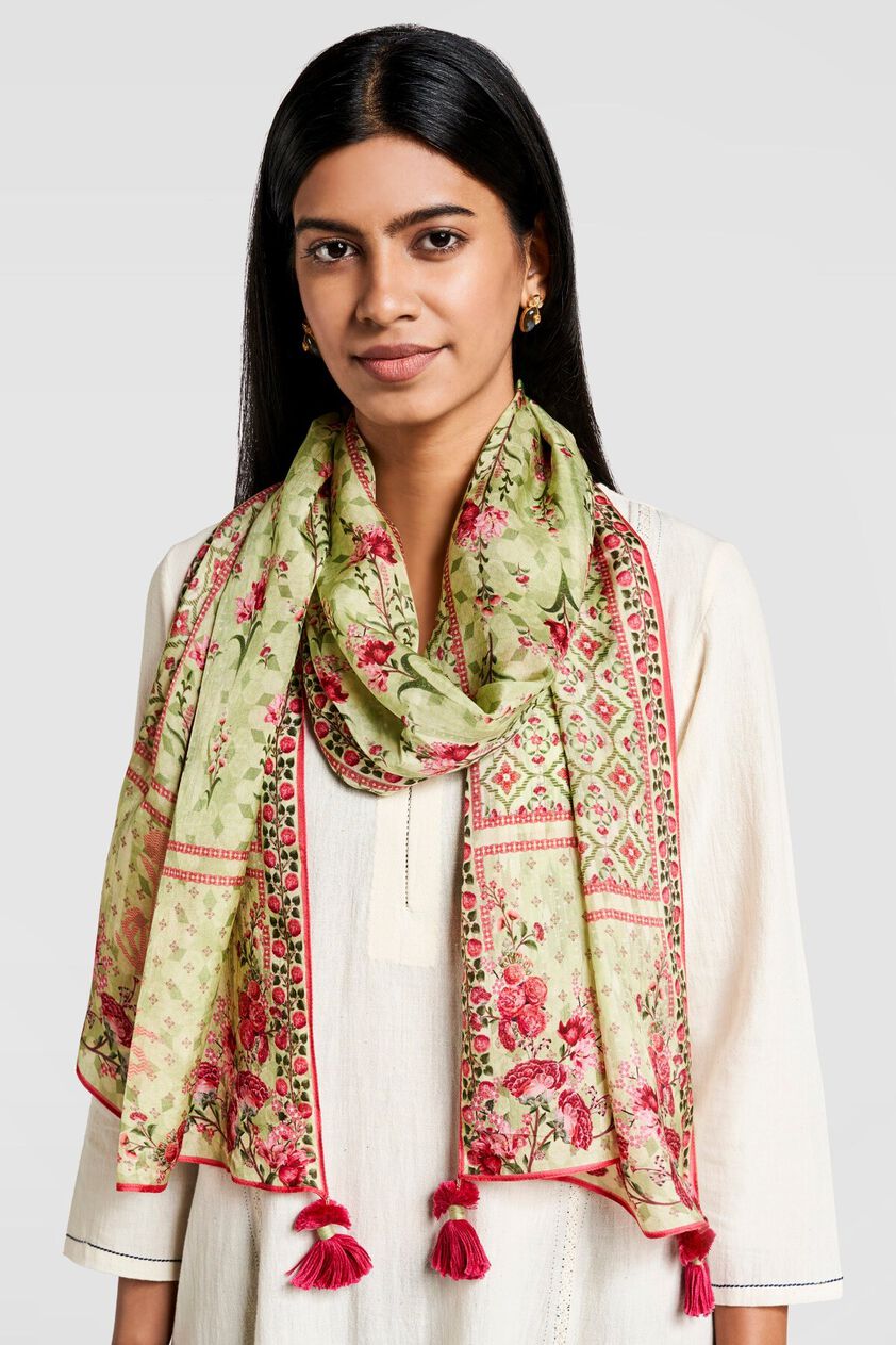 1 - Malika Stole - Green, image 1