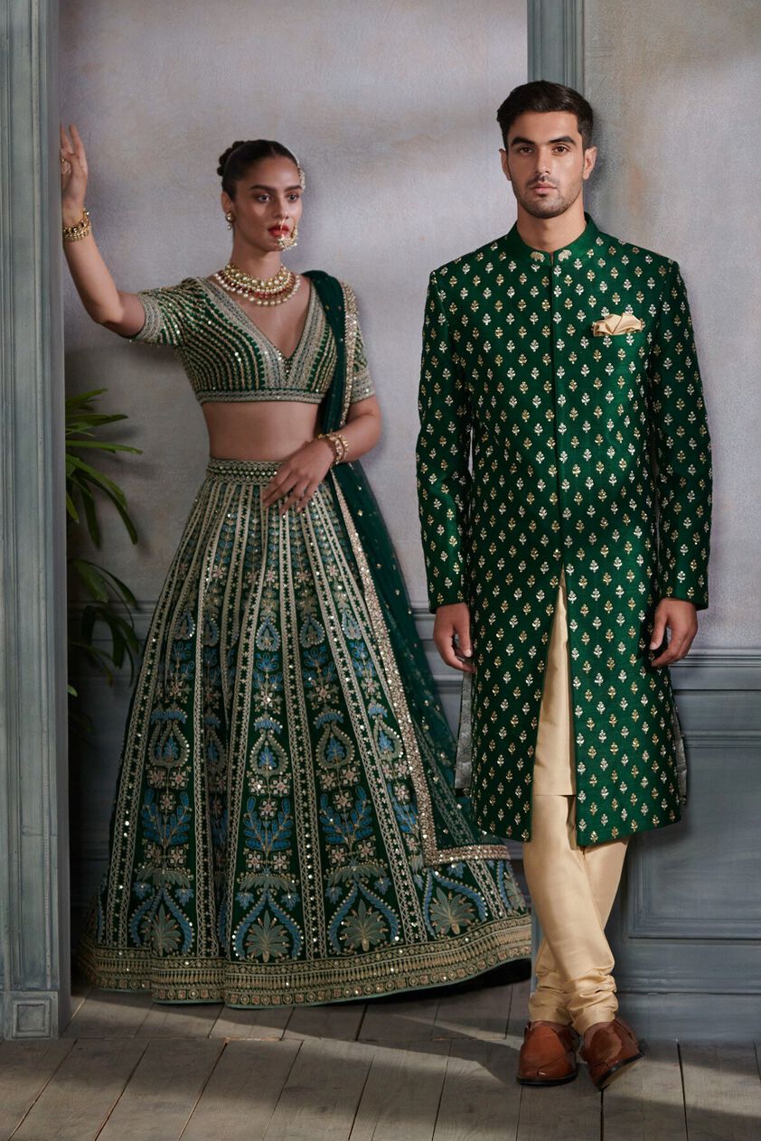 2 - Rooma Lehenga Set – Green, image 2