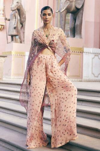Nazaha Pant Set - Peach, Peach, image 4