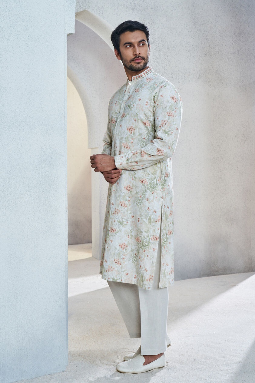 Fariq Kurta - Ivory, Ivory, image 2