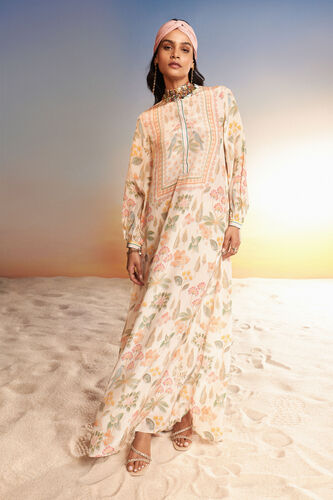 Kinza Kaftan - Cream, Cream, image 3