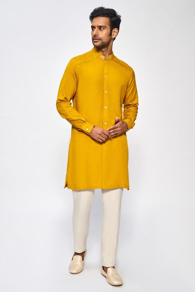 Garg Kurta - Mustard