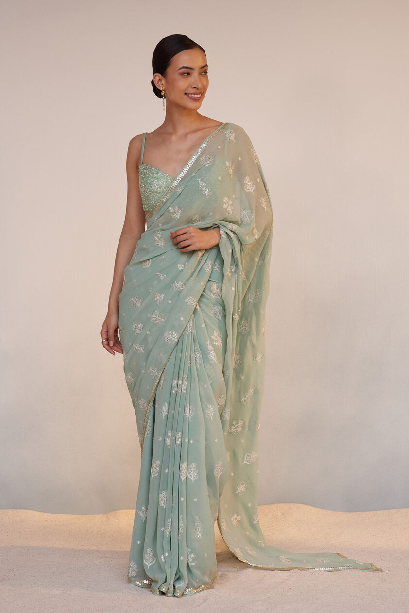 Iqra Saree, Sage, image 1