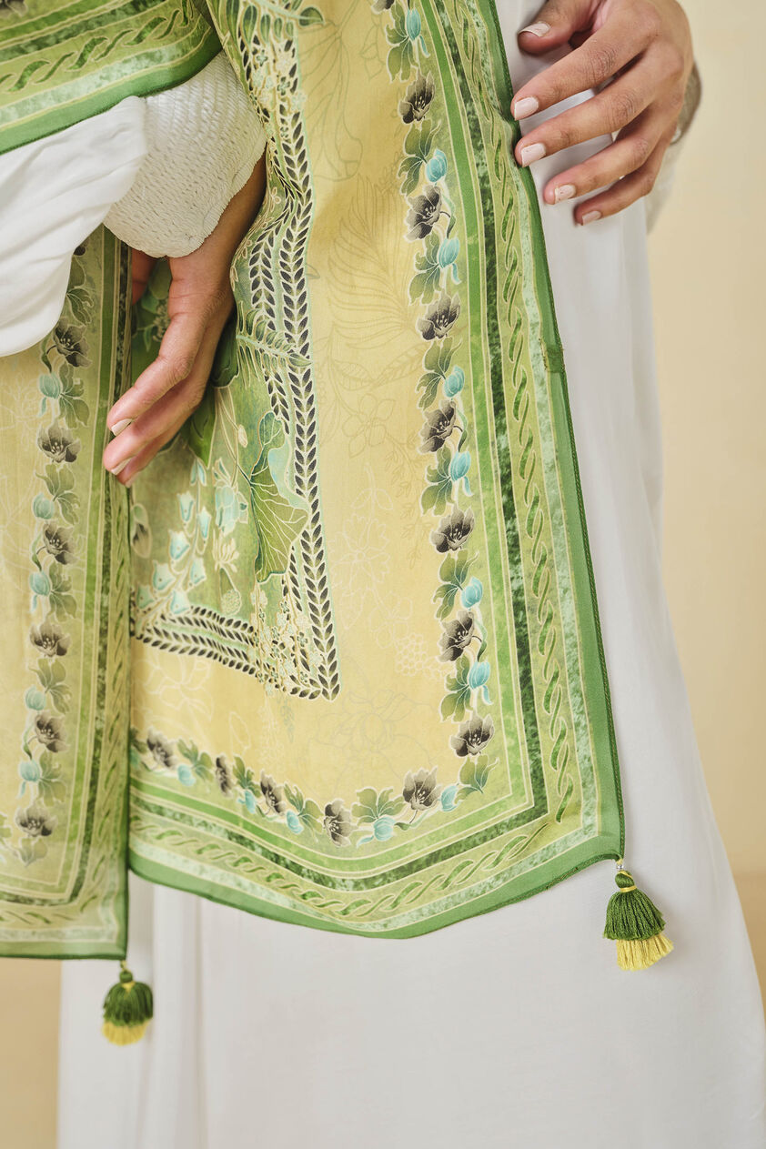 Moselle Stole - Lime, Lime, image 3