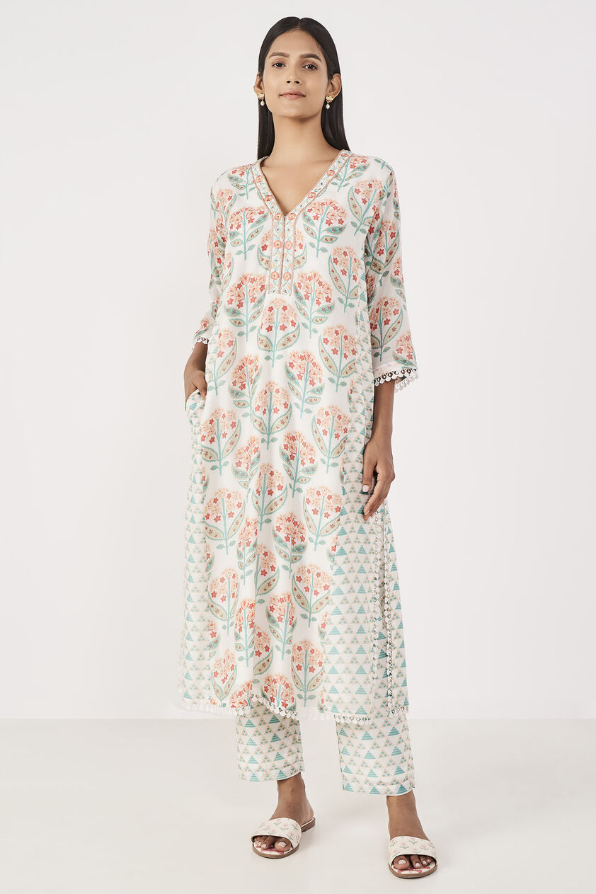Alvia Kurta Set - Natural, Natural, image 1