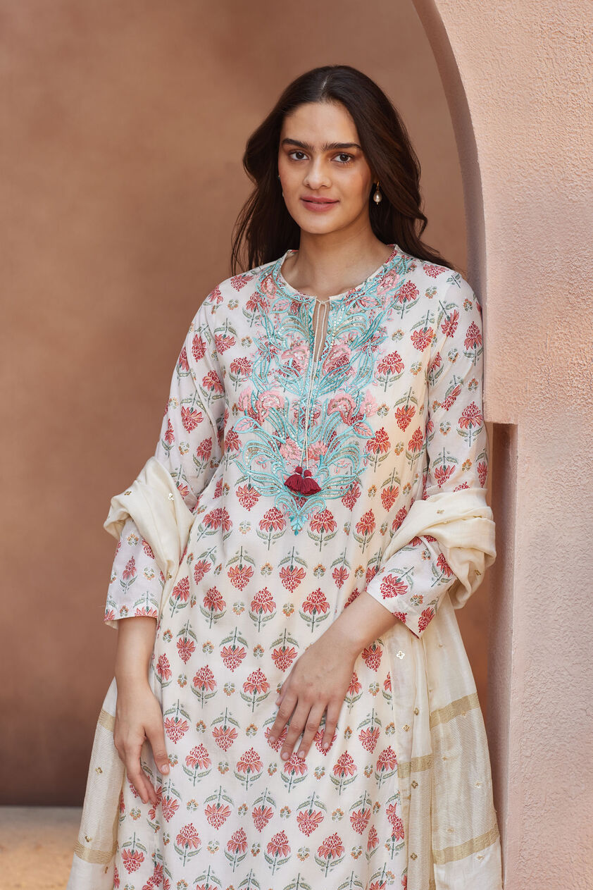 Aritri Suit Set - Cream, Cream, image 4