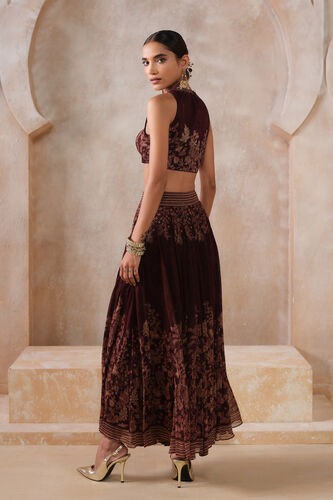 Noorayn Skirt Set - Wine, Wine, image 2