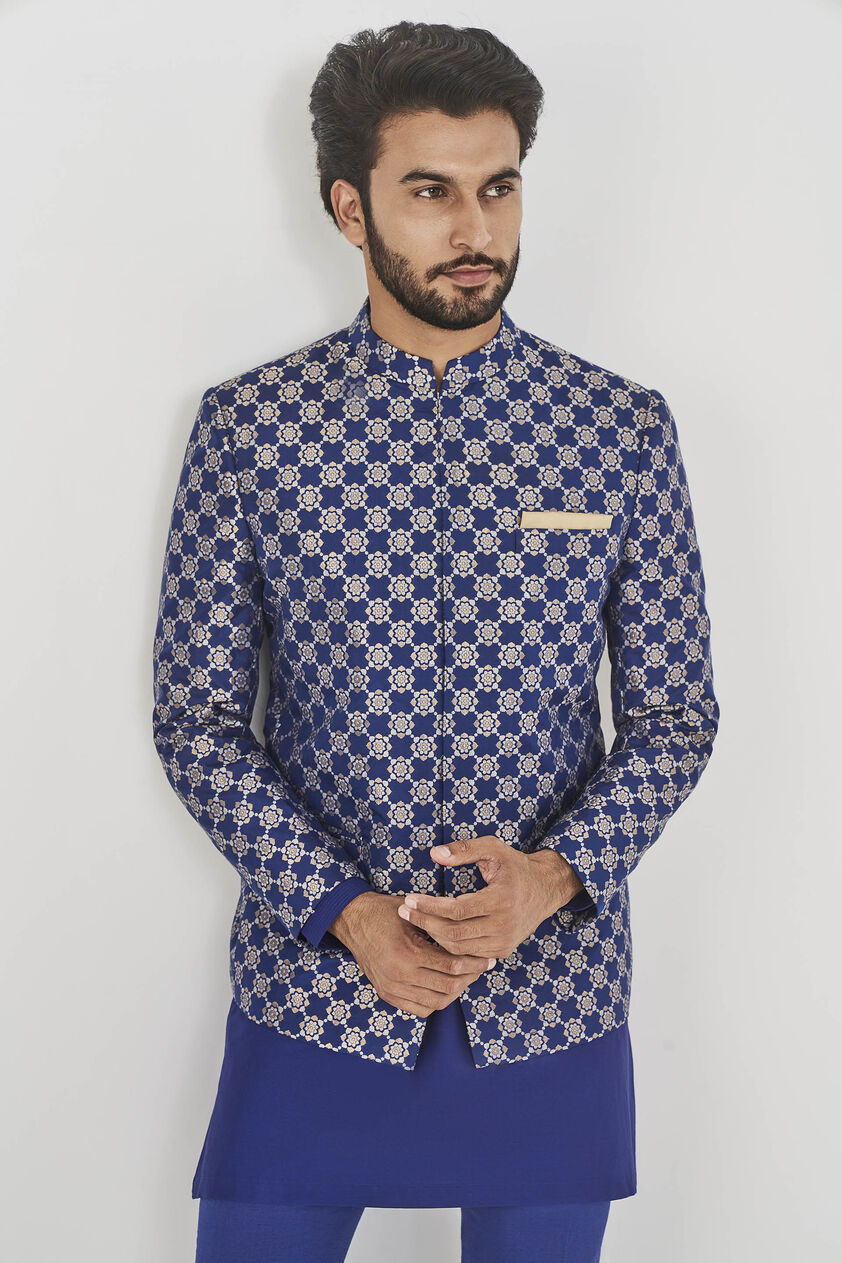 Purnit Bandhgala - Navy, Navy, image 4