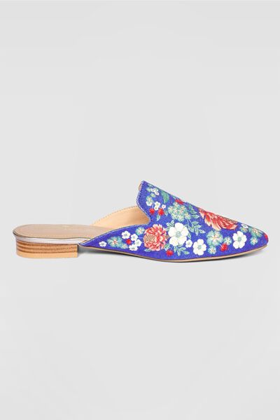 Desert Bloom Mules - Blue