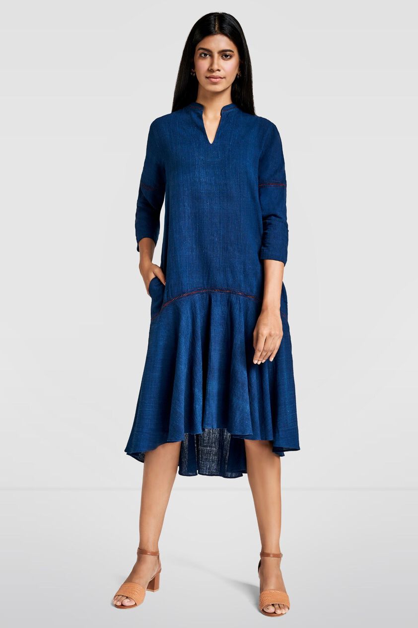 1 - Bonnie Dress in Indigo, image 1