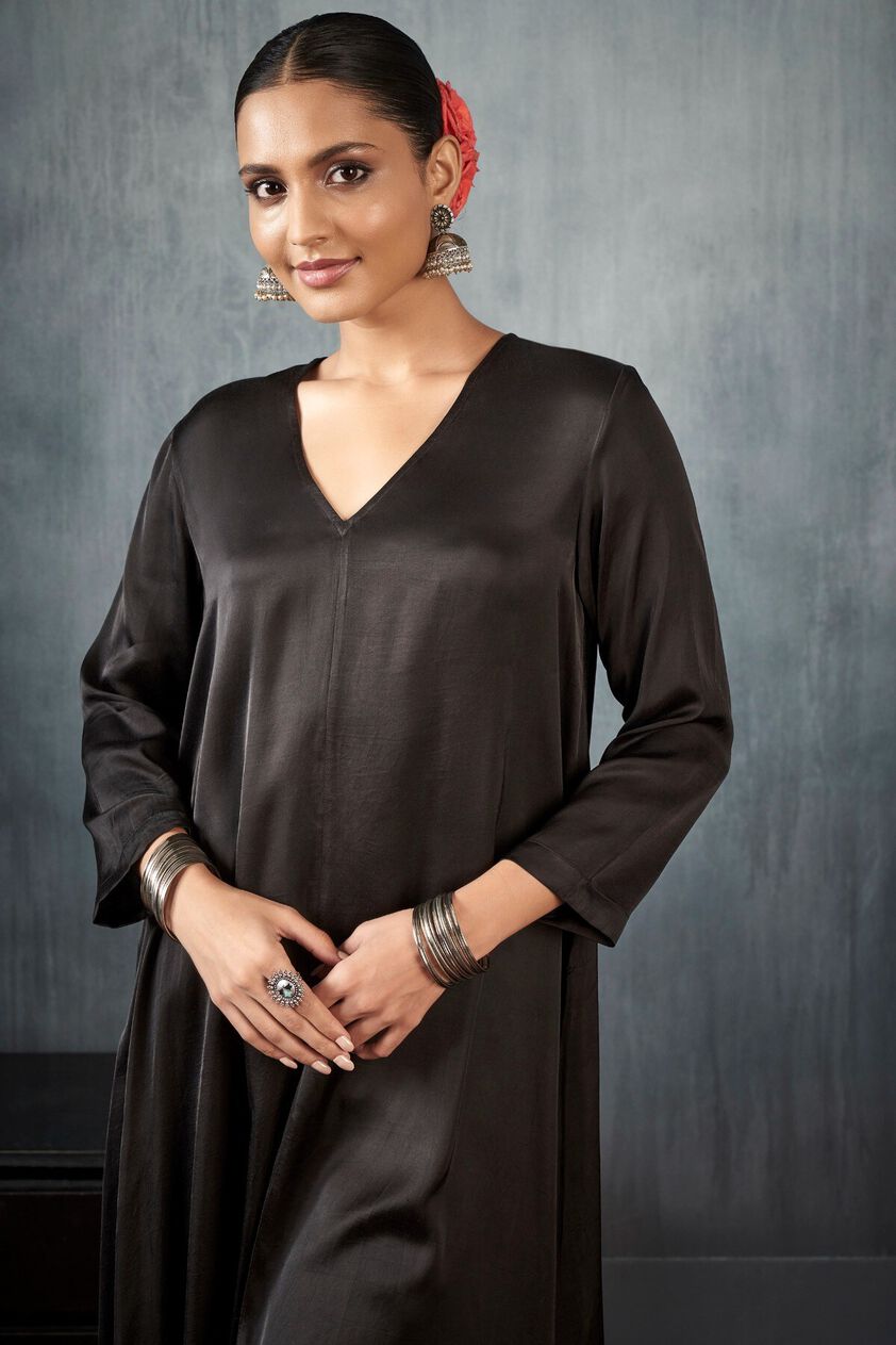 5 - Harika Kurta Set - Black , image 5