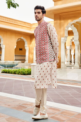 Syed Nehru Jacket - Ivory, Ivory, image 2