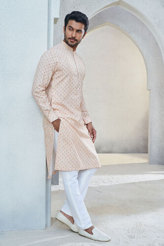 Shray Kurta - Salmon, Salmon, image 2