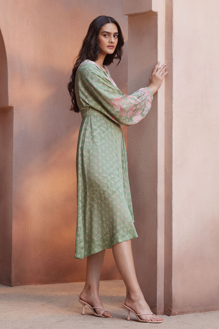 Floriana Tunic Dress - Sage, Sage, image 2