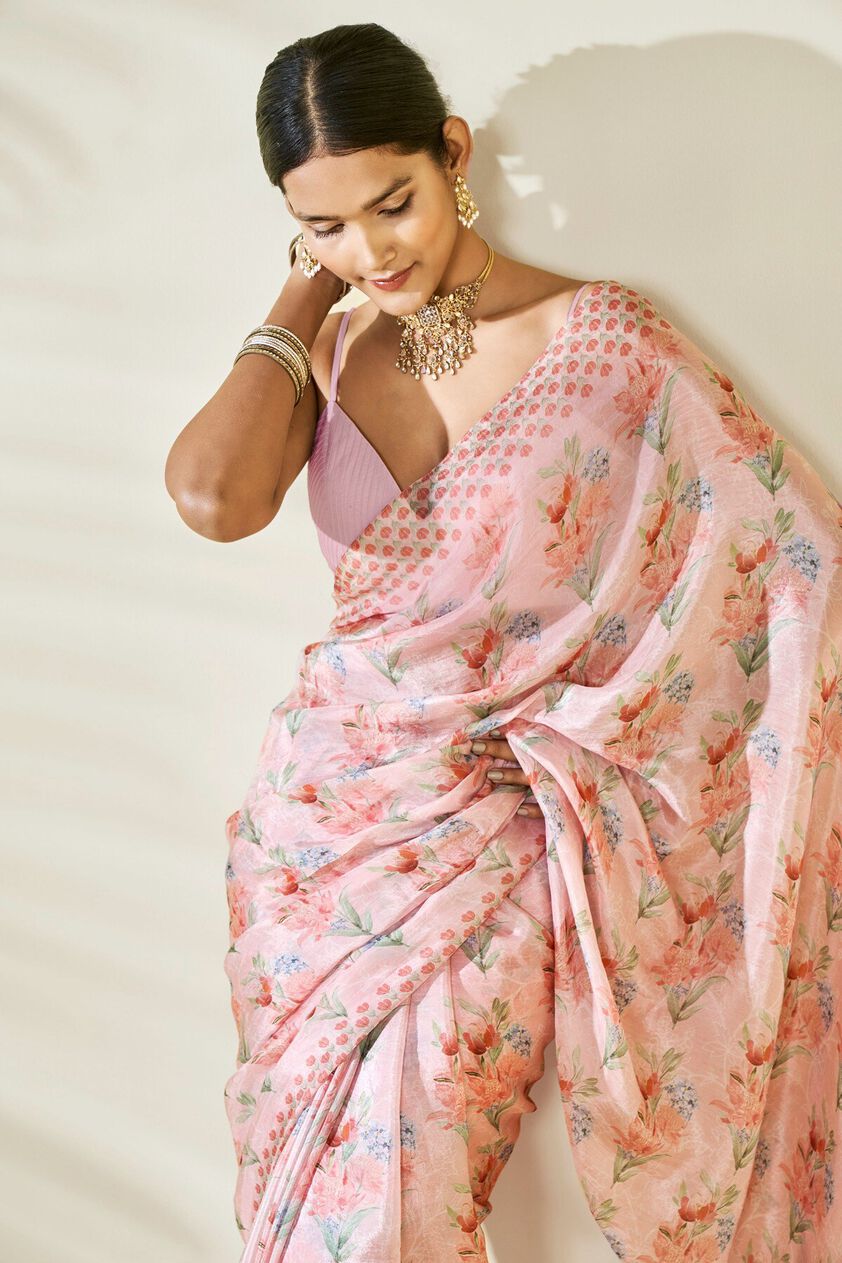 7 - Rimi Saree - Pink, image 7