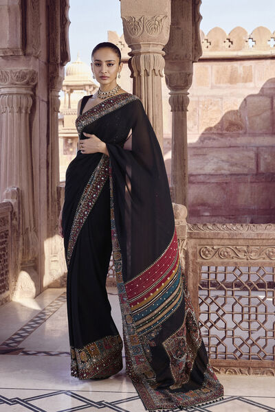 Anjana Saree - Black