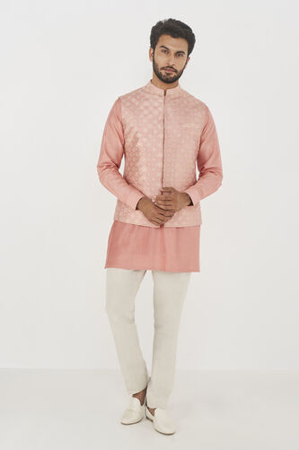 Nirved Nehru Jacket - Pink, Pink, image 1