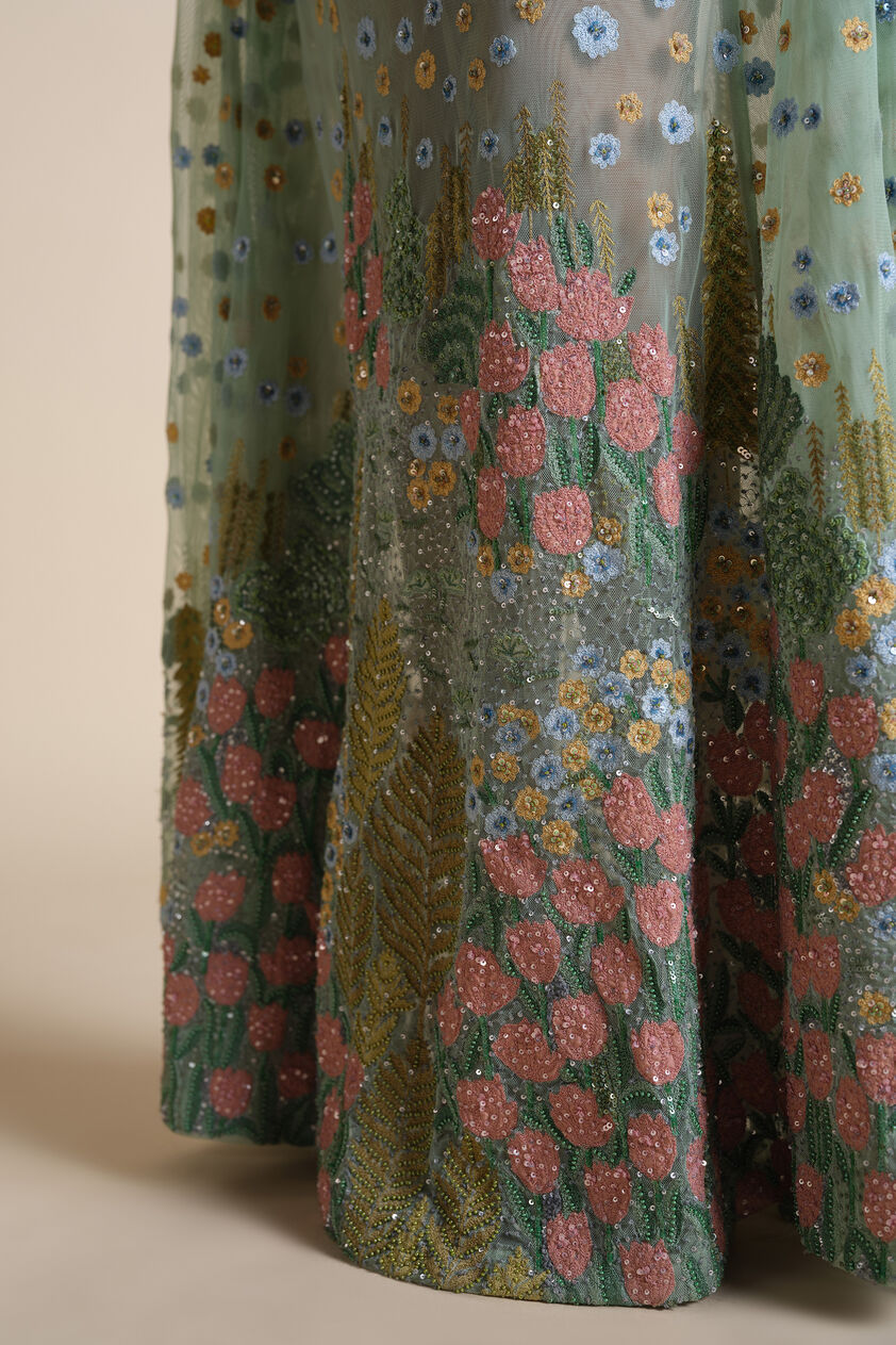 Lakeforest Embroidered Jacket Set - Sage, Sage, image 8
