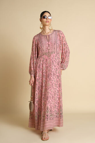 Niral Printed Kaftan - Blush, Blush, image 5