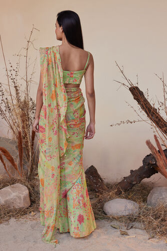 Juliette Saree Set - Lime, Lime, image 3