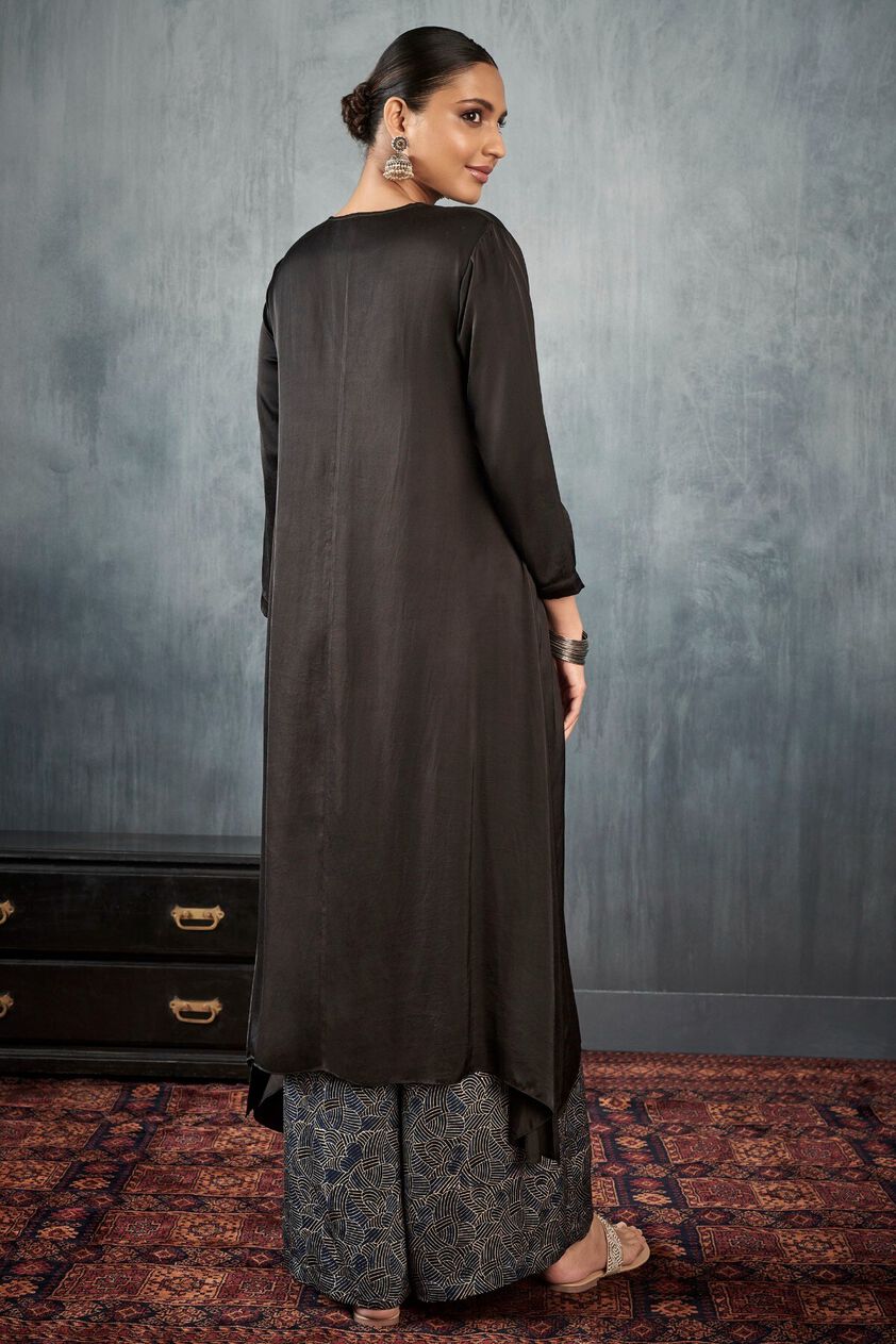 3 - Harika Kurta Set - Black , image 3