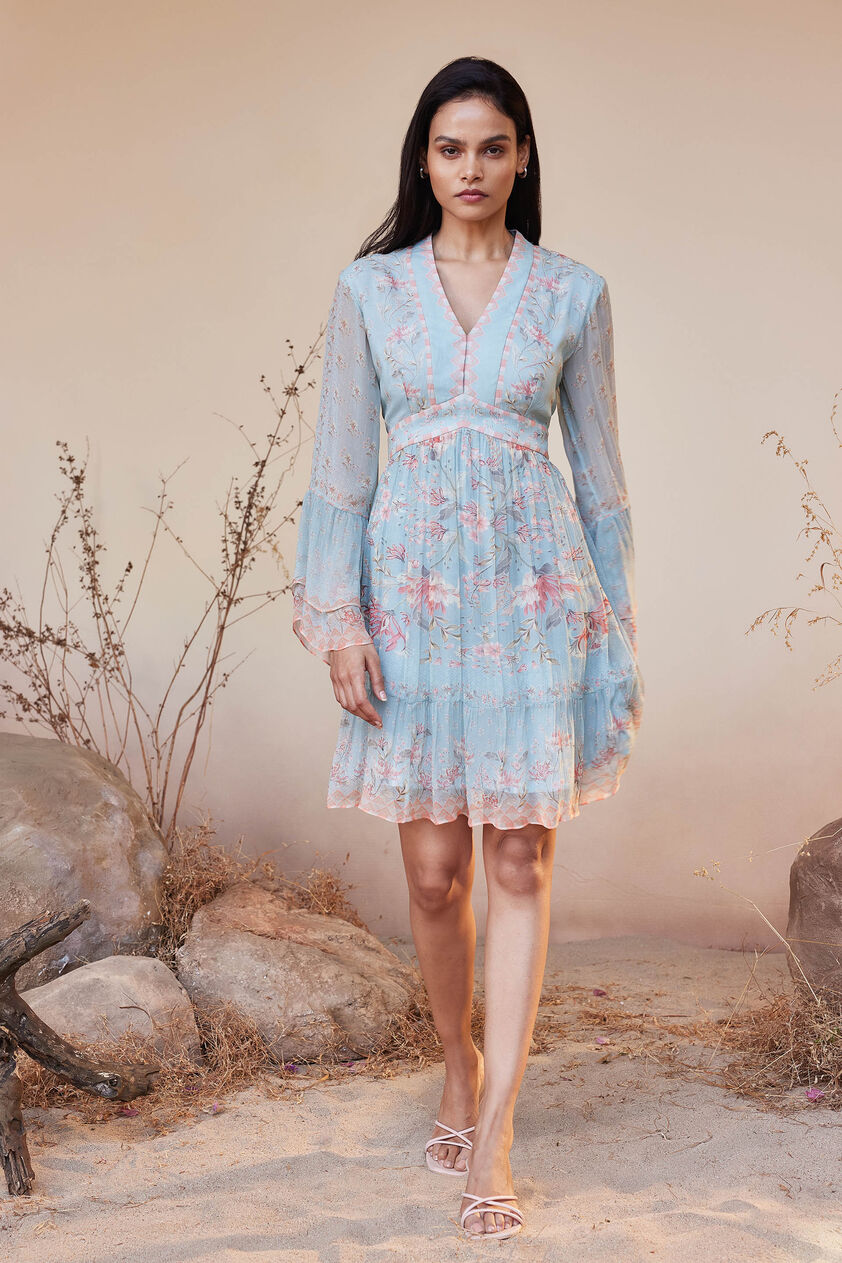 Sonora Dress - Blue, Blue, image 6