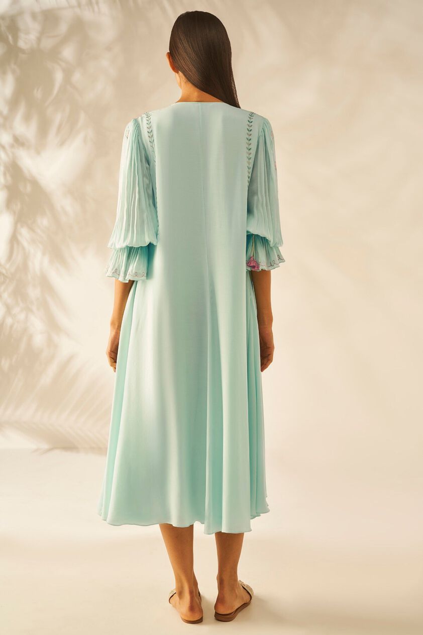 4 - Dhwani Long Dress - Ice Blue, image 4