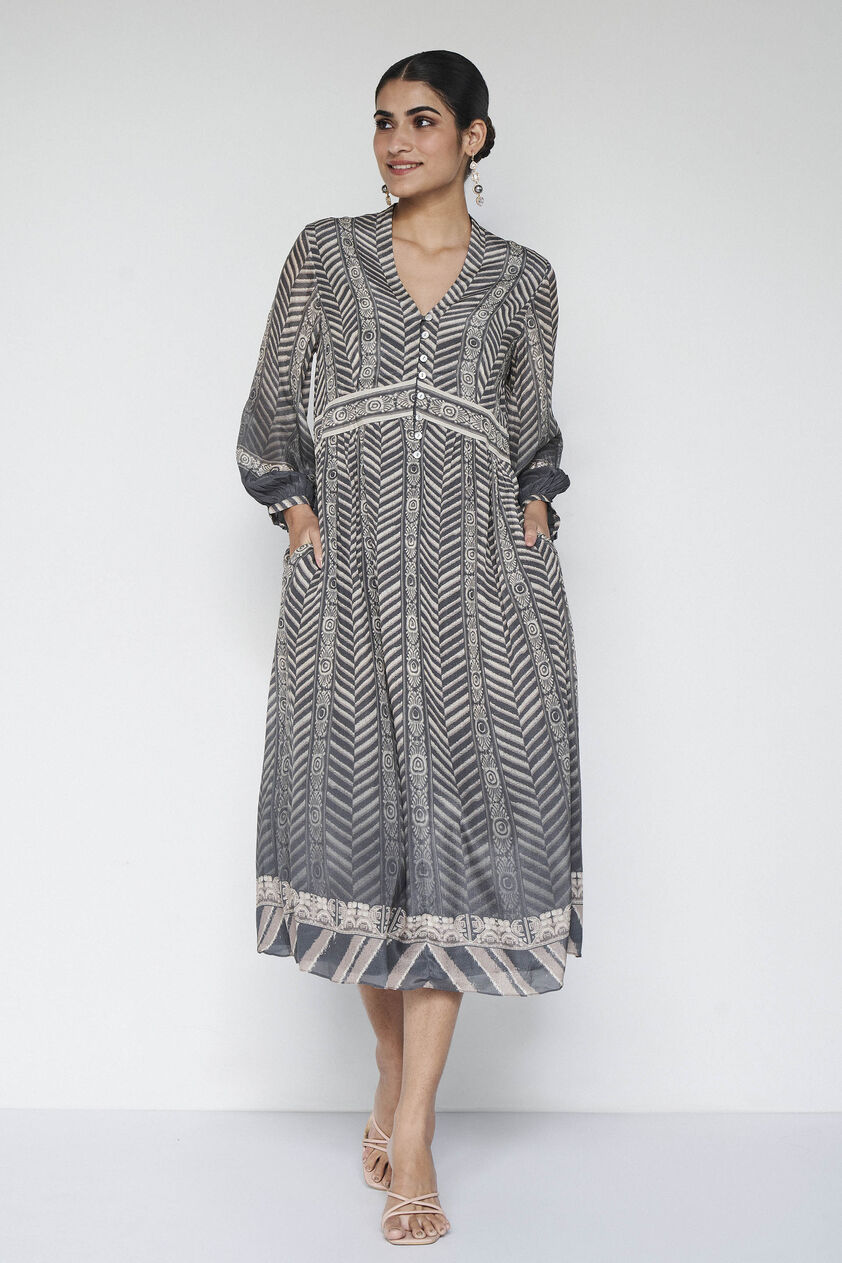 Johanna Dress - Grey, Grey, image 1