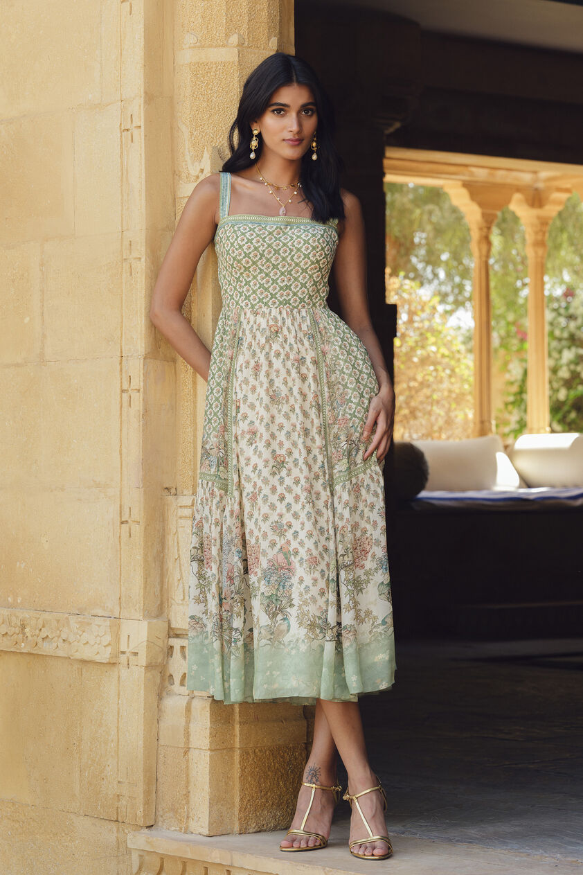 Loraina Dress - Sage, Sage, image 1