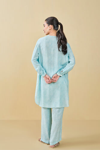 Tree Breeze Hand-block Printed Coord - Blue, Blue, image 7