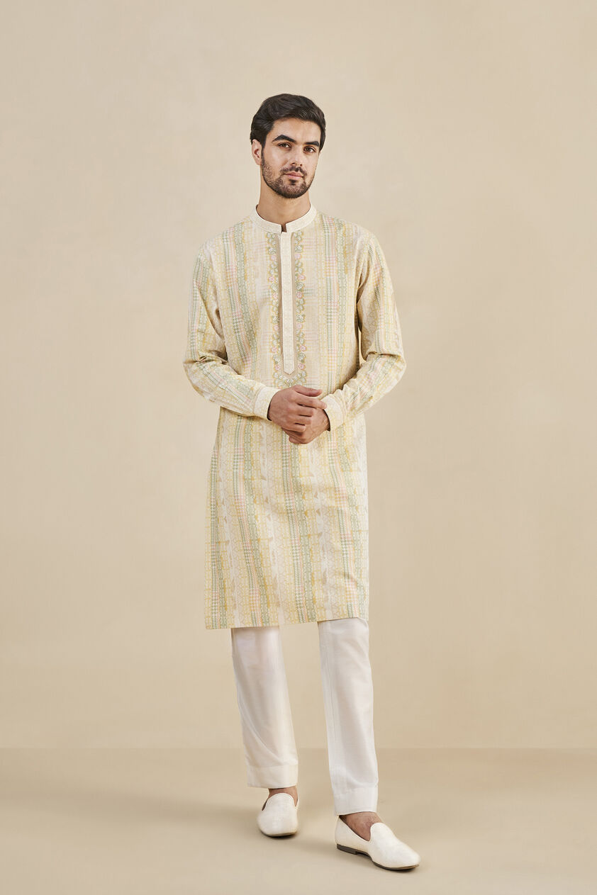Prasit Kurta - Mustard, Mustard, image 1