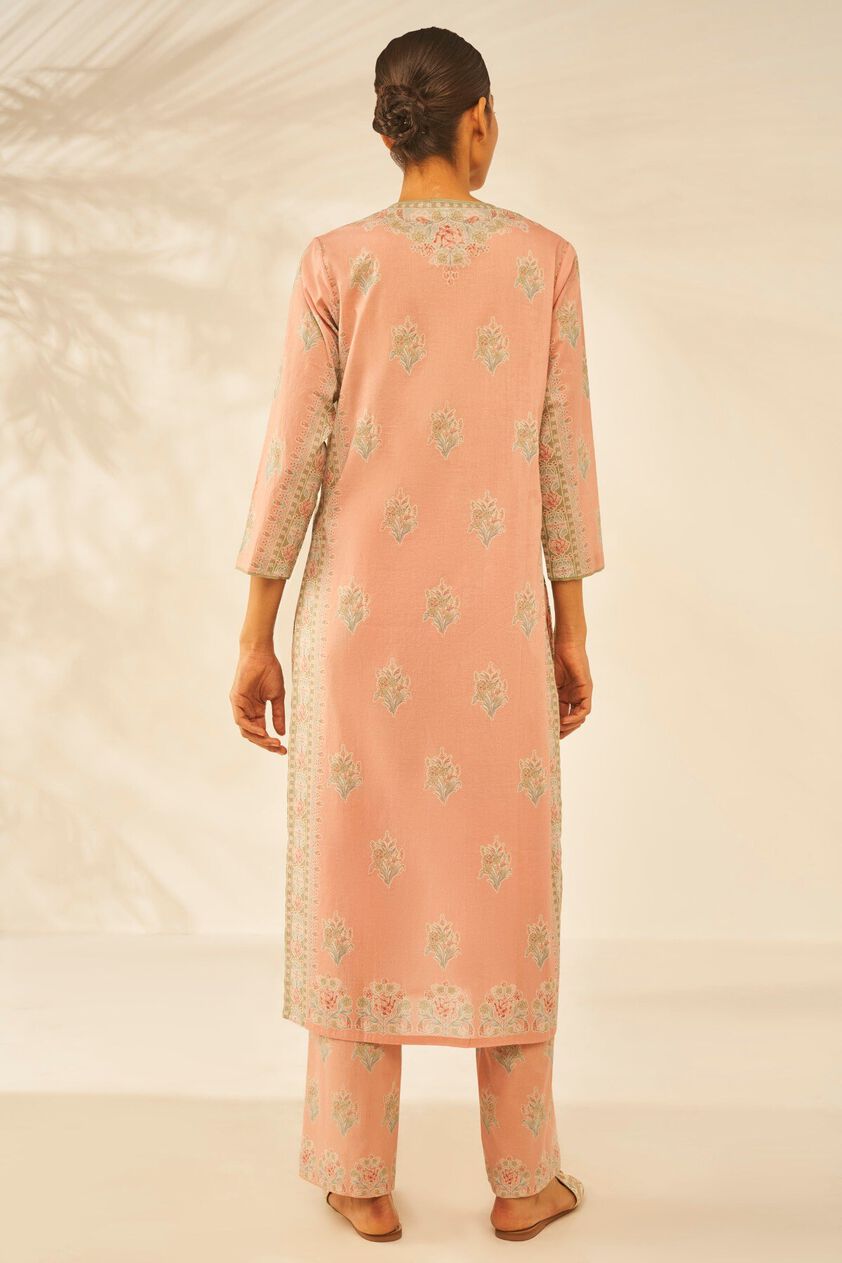 4 - Mehar Kurta Set &ndash; Rose Pink , image 4