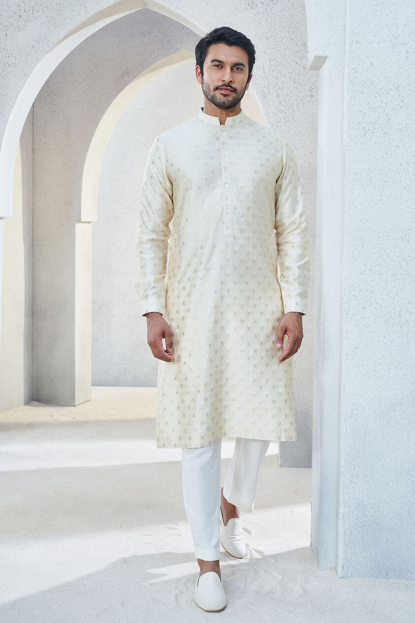 Alman Kurta - Off White, Off White, image 1