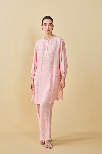 Tree Breeze Hand-block Printed Coord - Peach, Peach, image 5