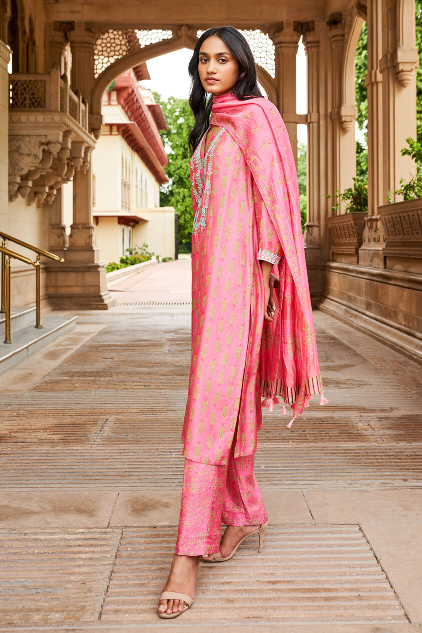 Gulnaz Kurta Set - Pink, Pink, image 2