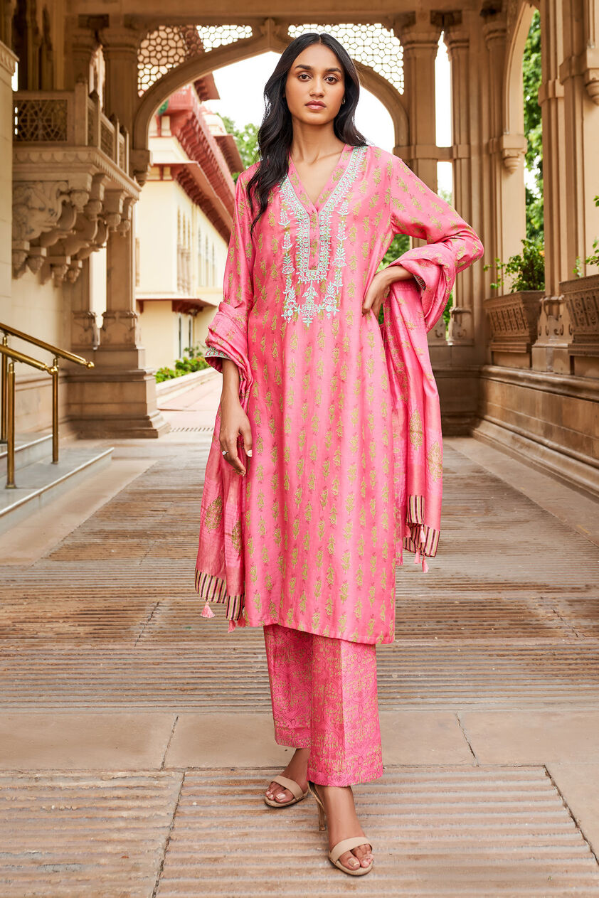 Gulnaz Kurta Set - Pink, Pink, image 1