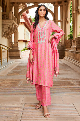 Gulnaz Kurta Set - Pink, Pink, image 1