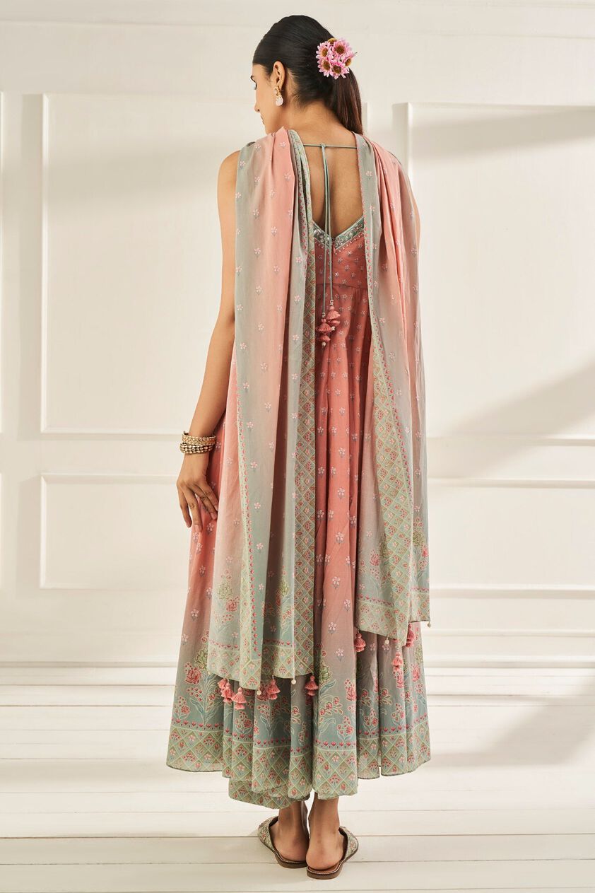 3 - Sravya Anarkali Set – Pink, image 3