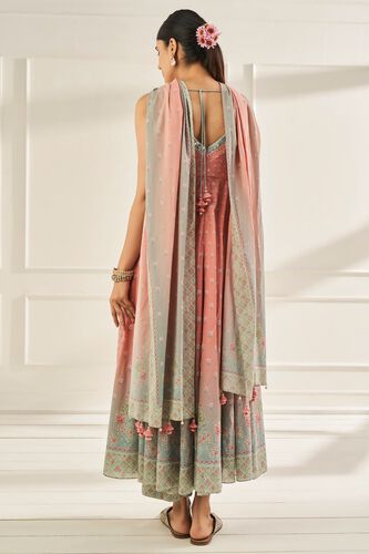 3 - Sravya Anarkali Set – Pink, image 3