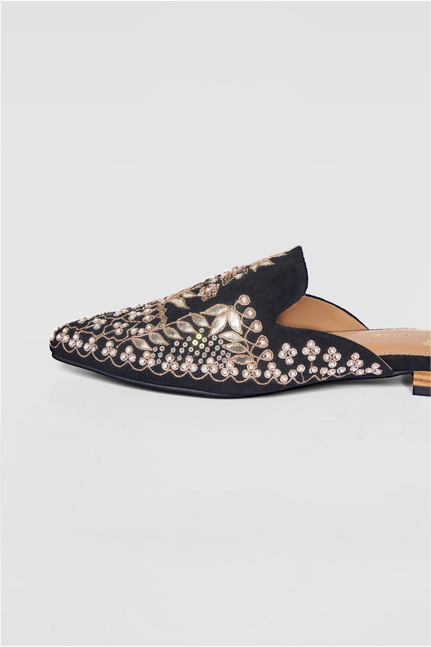 3 - Filigree Mules - Black, image 3