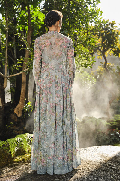 Blooming Meadows Jacket Set - Blue