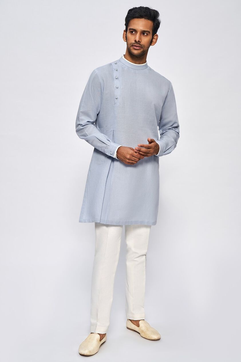 1 - Edhas Kurta – Powder Blue, image 1