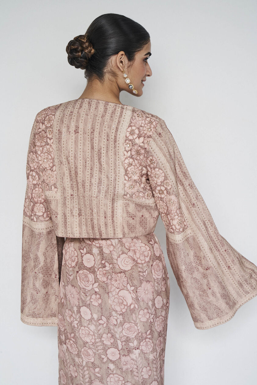 Azita Embroidered Skirt Set - Hazelnut, Hazelnut, image 6